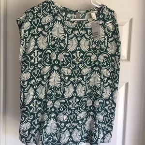 H&M Green Blouse. Never Worn. NEW.